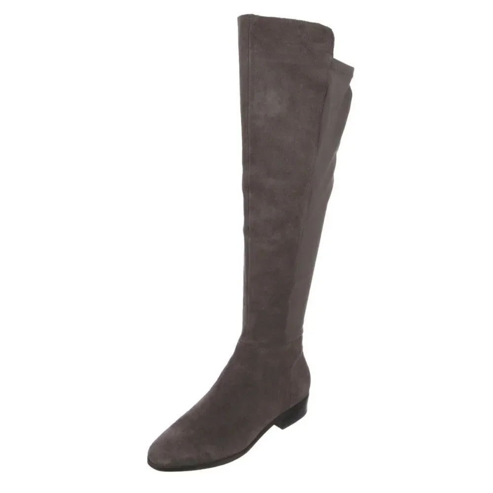 Michael kors gray‎ leather suede over the knee boots